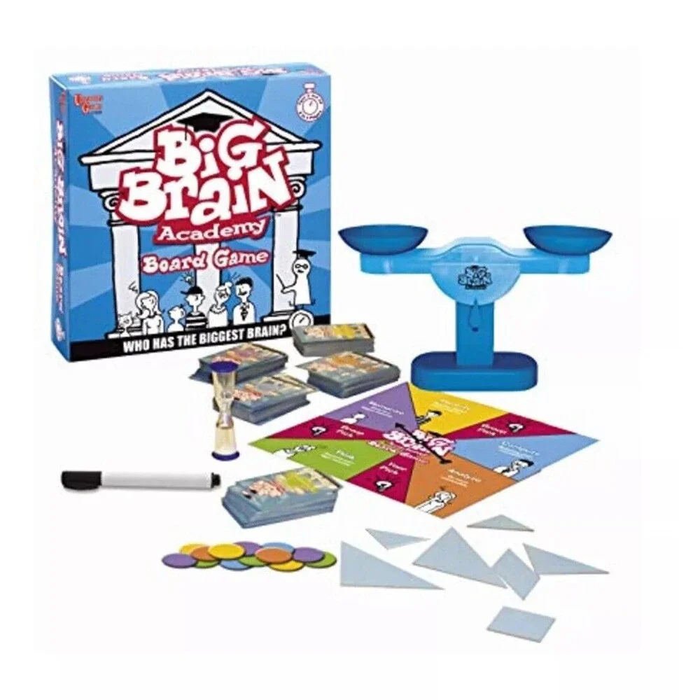 Big Brain Academy Board Game Family Teams Educational Math Analyze Memory Puzzle